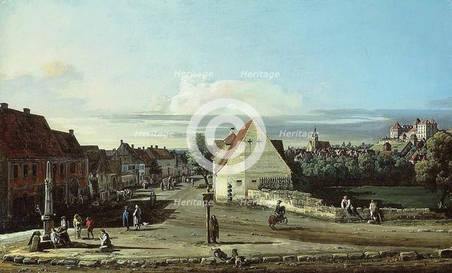 View of Pirna with the Fortress of Sonnenstein, 1755/65. Creator: Bernardo Bellotto.