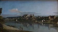 View of Pirna from the Right Bank of the Elba, 1753. Creator: Bernardo Bellotto