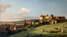 View of Pirna from the Sonnenstein Castle 1750s. Creator: Bellotto, Bernardo (1720-1780)