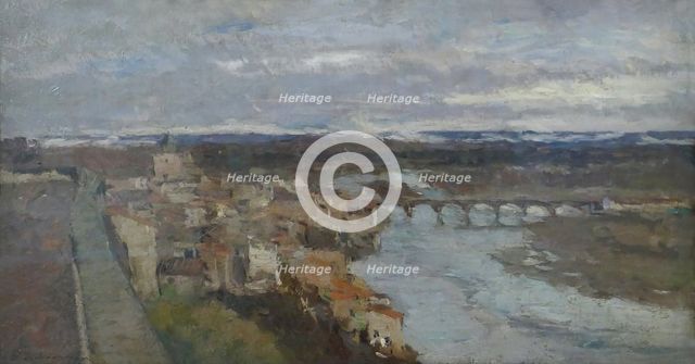 View of Pont-du-Chateau, 1885. Creator: Albert Lebourg.