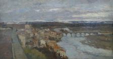 View of Pont-du-Chateau, 1885. Creator: Albert Lebourg