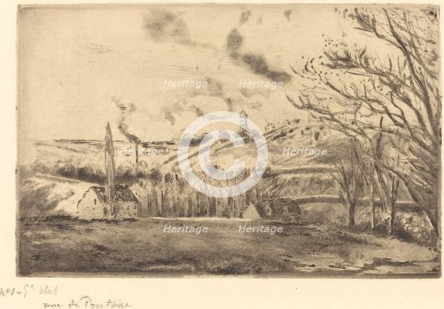 View of Pontoise (Vue de Pontoise), 1885. Creator: Camille Pissarro.