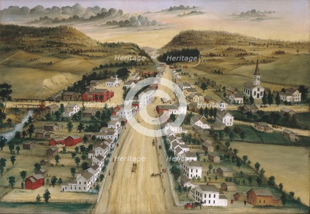 View of Poestenkill, New York, ca. 1870. Creator: Joseph H. Hidley.