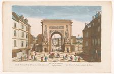 View of Porte Saint-Denis in Paris, 1745-1775. Creators: Francois Blondel, Anon