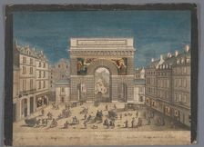 View of Porte Saint-Martin in Paris, 1745-1775. Creator: Anon