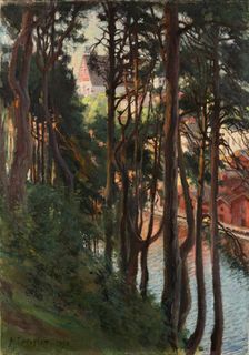 View of Porvoo from Nasinmaki, 1898. Creator: Albert Edelfelt