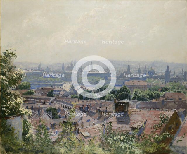 View of Prague, c. 1910.
