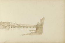 View of Prague with the Charles Bridge over the Moldau, 1820-1896. Creator: Kasparus Karsen