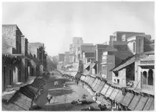 View of Principal Street, Agra c1860