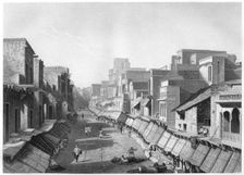 View of Principal Street, Agra c1860