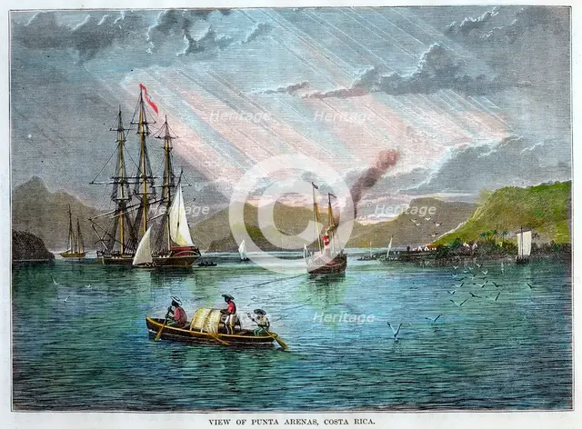 View of Punta Arenas, Costa Rica, c1880. Artist: Unknown