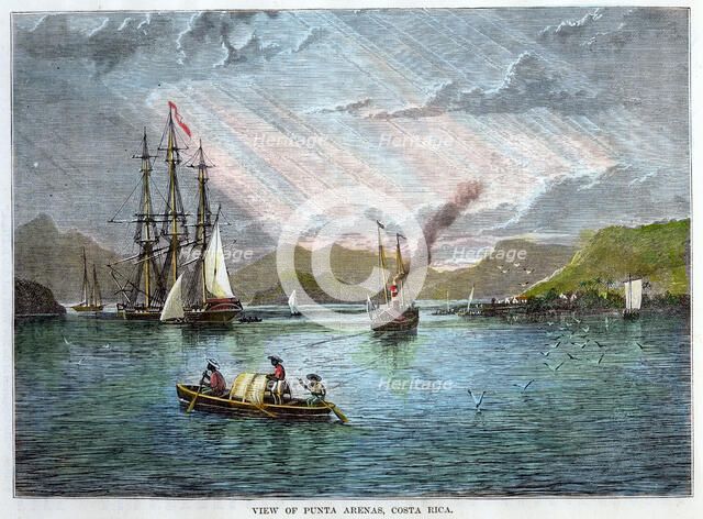 View of Punta Arenas, Costa Rica, c1880. Artist: Unknown