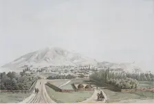 View of Pyatigorsk, Mid of the 19th century. Artist: Anonymous