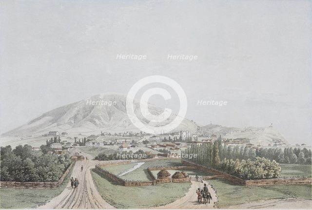View of Pyatigorsk, Mid of the 19th century. Artist: Anonymous  
