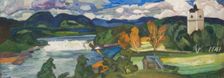View of Ragunda, Jämtland, 1928. Creator: Helmer Osslund