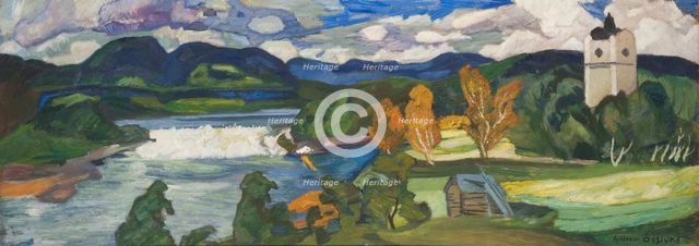 View of Ragunda, Jämtland, 1928. Creator: Helmer Osslund.