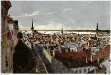 View of Reval, ca 1855. Artist: Stavenhagen, Wilhelm Siegfried (1814-1881)