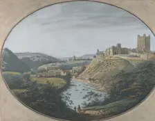 View of Richmond, Yorkshire, England, 1788. Creator: George Cuit