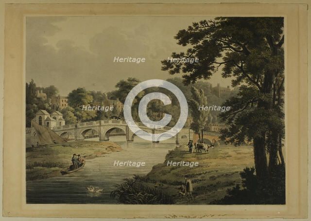 View of Richmond from the Bridge, 1819. Creator: Thomas Sutherland.