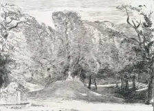 View of Richmond Park, a Fountain on the Left, c1820s. Creator: Andrew Geddes