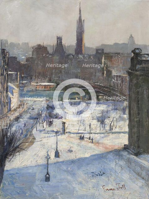 View of Riddarholmen, late 19th century. Creator: Emma Toll.