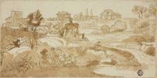 View of Rome, with via Appia, n.d. Creator: Unknown