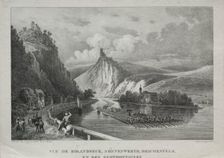 View of Rolandseck, Nonnenwerth, Drachenfels and Siebenbirge. Creator: Jules Jean-Baptiste de Joly (French, 1788-1865)