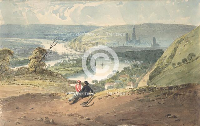 View of Rouen from St. Catherine’s Hill, 1821-22. Creator: Richard Parkes Bonington.