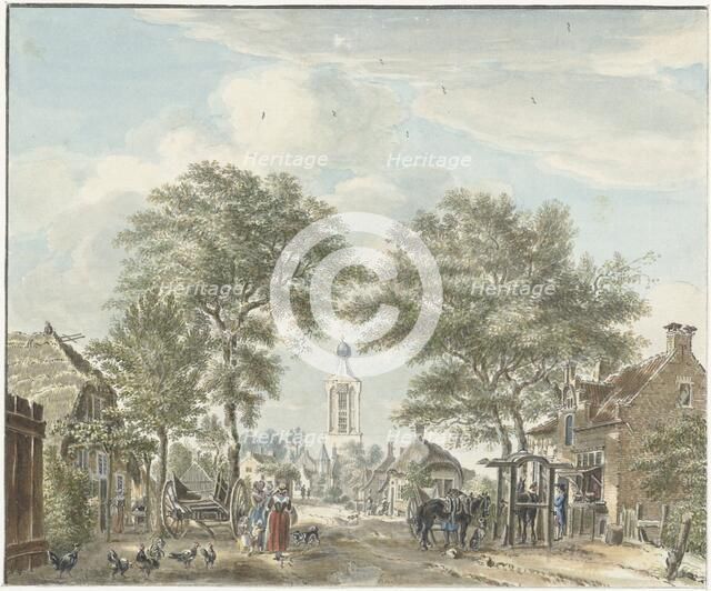 View of Scherpenzeel, 1713-1780. Creator: Jan de Beyer.