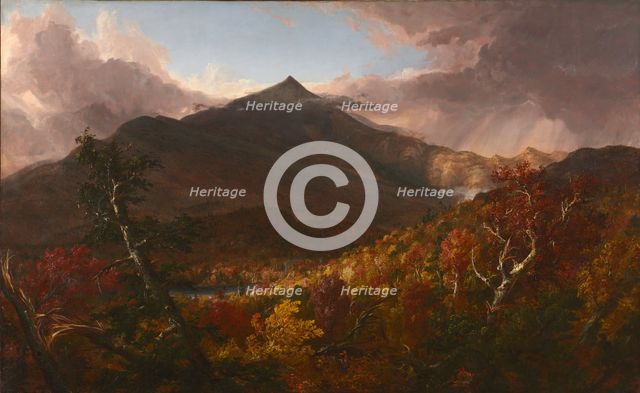 View of Schroon Mountain, Essex County, New York, After a Storm, 1838. Creator: Thomas Cole (American, 1801-1848).