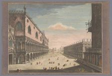 View of San Marco Square in Venice, 1745. Creator: Thomas Bowles