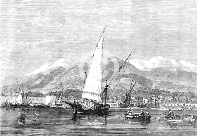 View of Santa Maura, destroyed by an earthquake, 1870. Creator: Unknown.