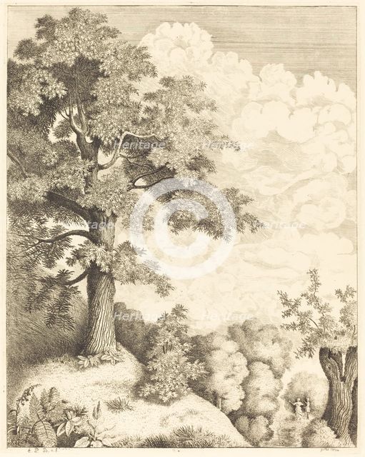 View of Santron, 1854. Creator: Emmanuel Phélippes-Beaulieu.