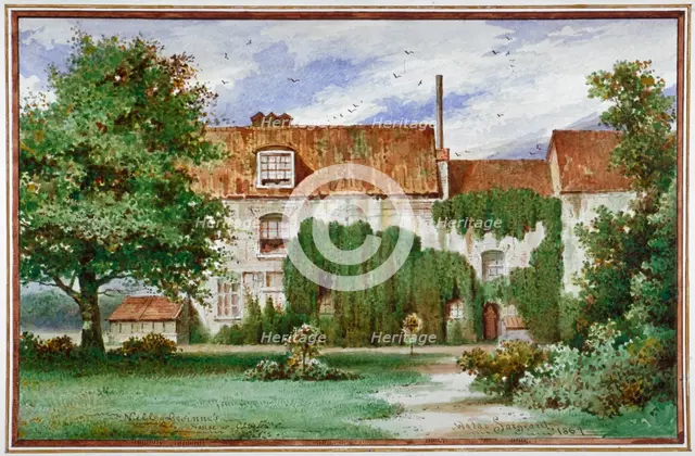 View of Sandford Manor House, Waterford Road, Chelsea, 1869.                                         Artist: Waldo Sargeant