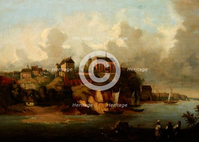 View of Sandomierz, 1856. Creator: Jozef Szermentowski.
