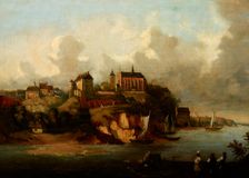 View of Sandomierz, 1856. Creator: Jozef Szermentowski