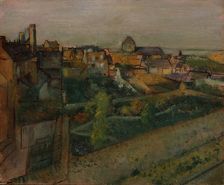 View of Saint-Valéry-sur-Somme, 1896-98. Creator: Edgar Degas