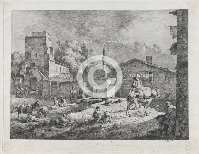 View of Saint-Andéol, 1774. Creator: Jean-Jacques de Boissieu.