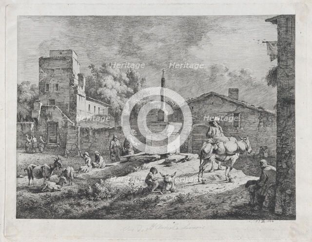 View of Saint-Andéol, 1774. Creator: Jean-Jacques de Boissieu.