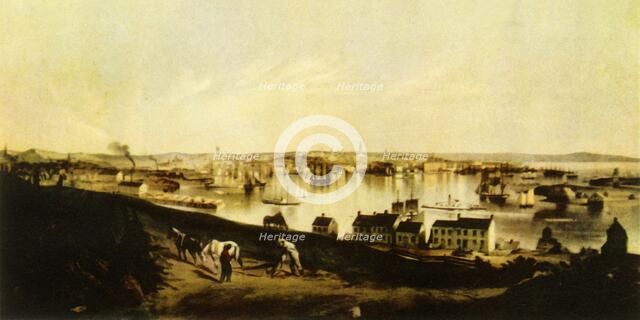 'View of Saint John, New Brunswick, 1851', 1941. Creator: Napoleon Sarony.