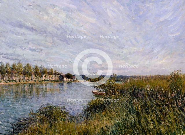 View of Saint-Mammès, c1880. Creator: Alfred Sisley.