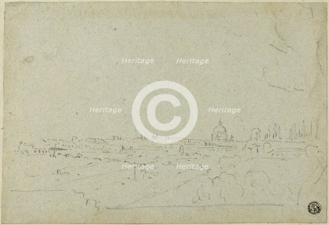 View of Saint Peter's from the Palace of the Caesars, with Circus Maximus Below, n.d. Creator: Richard Wilson.