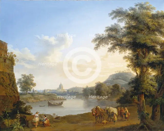 View of Saint Peter’s in Rome, 1774. Creator: Jacob Philip Hackert.