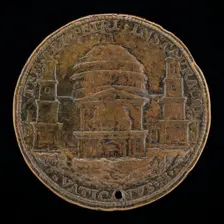 View of Saint Peter's [reverse], c. 1506. Creator: Cristoforo Foppa