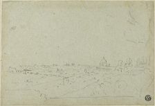 View of Saint Peter's from the Palace of the Caesars, with Circus Maximus Below, n.d. Creator: Richard Wilson