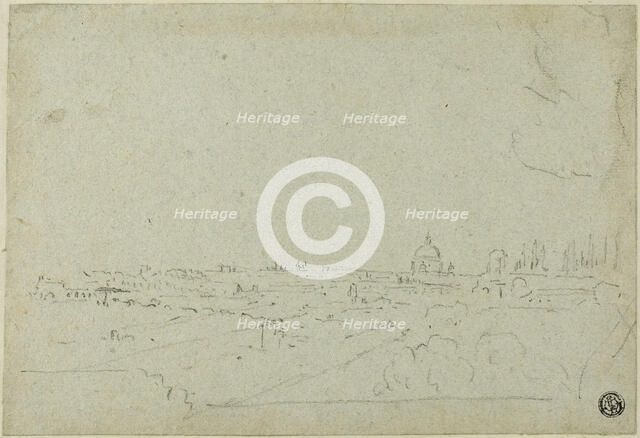 View of Saint Peter's from the Palace of the Caesars, with Circus Maximus Below, n.d. Creator: Richard Wilson.