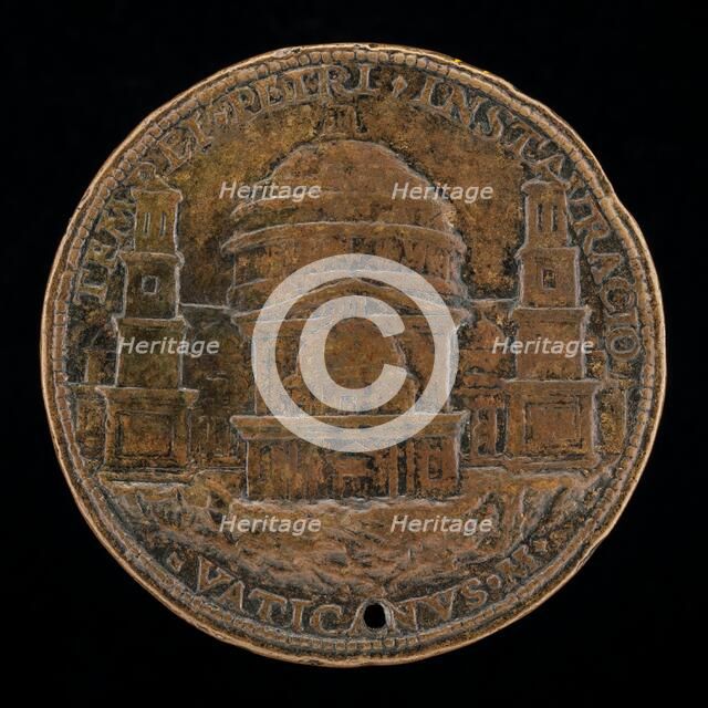 View of Saint Peter's [reverse], c. 1506. Creator: Cristoforo Foppa.