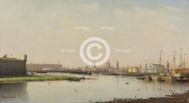 View of Saint Petersburg. Artist: Vereshchagin, Pyotr Petrovich (1836-1886)