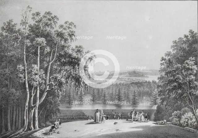 View of Saint Petersburg from the Parnas Hill in Pargolovo, 1833.