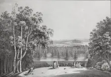 View of Saint Petersburg from the Parnas Hill in Pargolovo, 1833